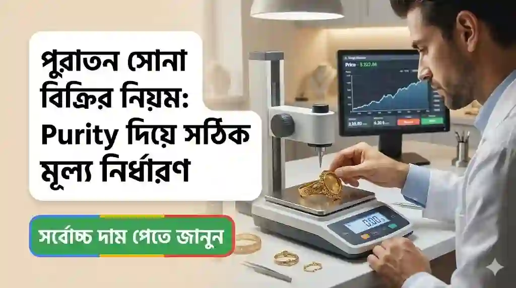 পুরাতন সোনা বিক্রির নিয়ম: Purity দিয়ে সঠিক মূল্য নির্ধারণ