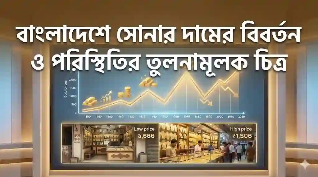 বাংলাদেশে সোনার দামের বিবর্তন ও পরিস্থিতির তুলনামূলক চিত্র