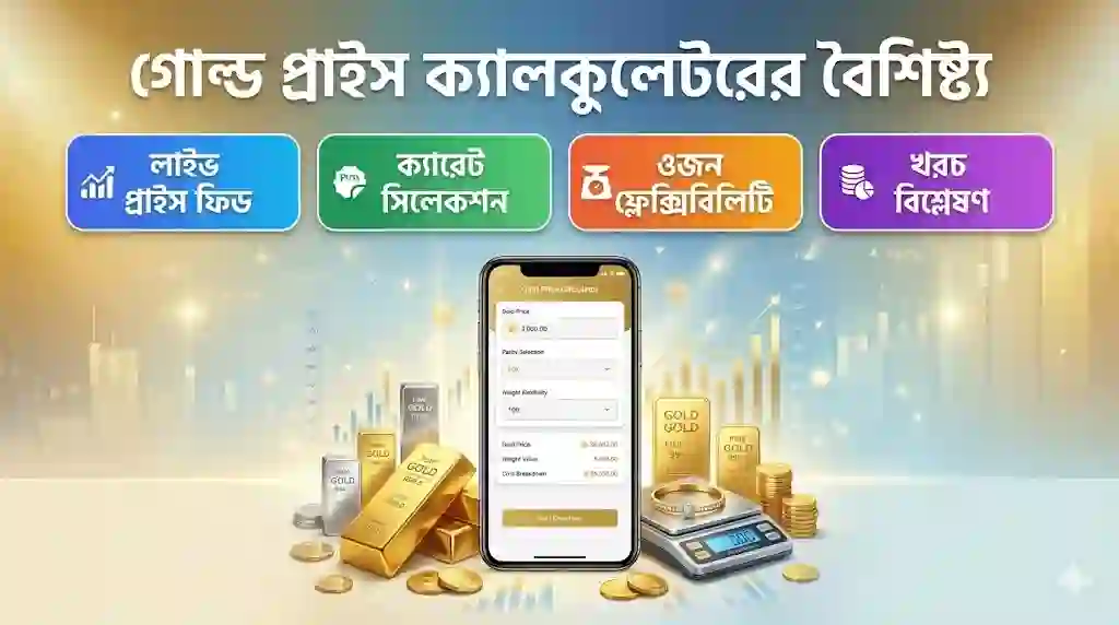 গোল্ড প্রাইস ক্যালকুলেটরের বৈশিষ্ট্য