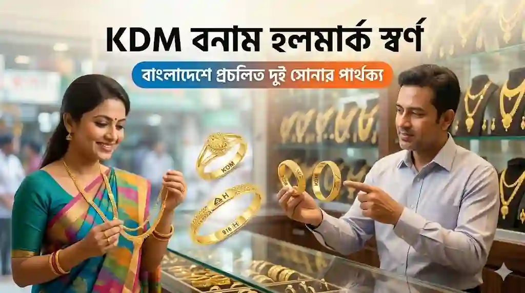 KDM বনাম হলমার্ক স্বর্ণ বাংলাদেশে প্রচলিত দুই সোনার পার্থক্য